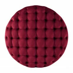 Jack & Alice Polsterhocker Leominster II - Samt - Weinrot -WOHNZIMMERMÖBEL Verkäufe 1000176160 190607 15393200060 GALLERYIMAGES P000000001000176160