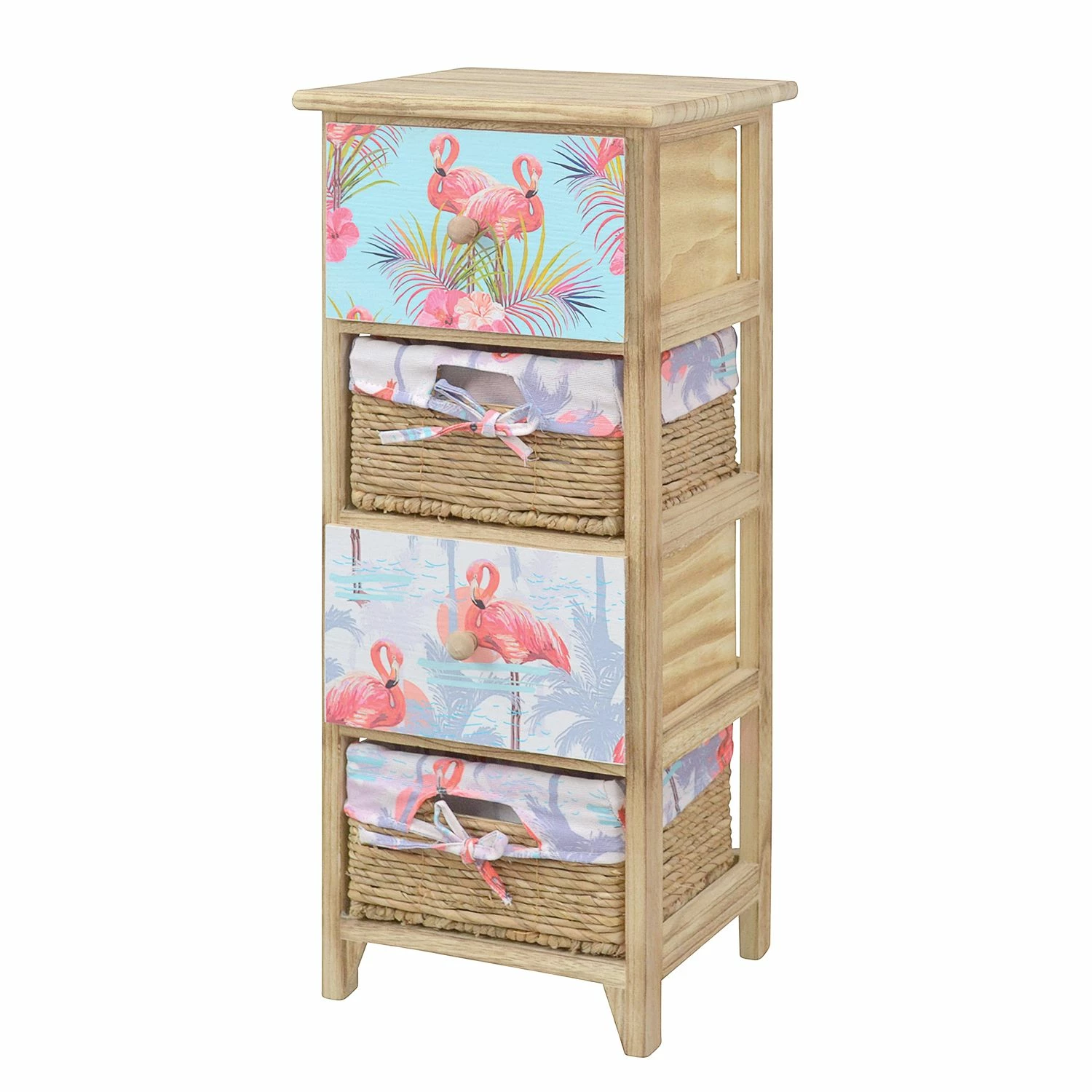 Ridgevalley Kommode Dabel - Paulownia teilmassiv - Braun / Mehrfarbig - Höhe: 74 cm 1 Ridgevalley Kommode Dabel - Paulownia teilmassiv - Braun / Mehrfarbig - Höhe: 74 cm