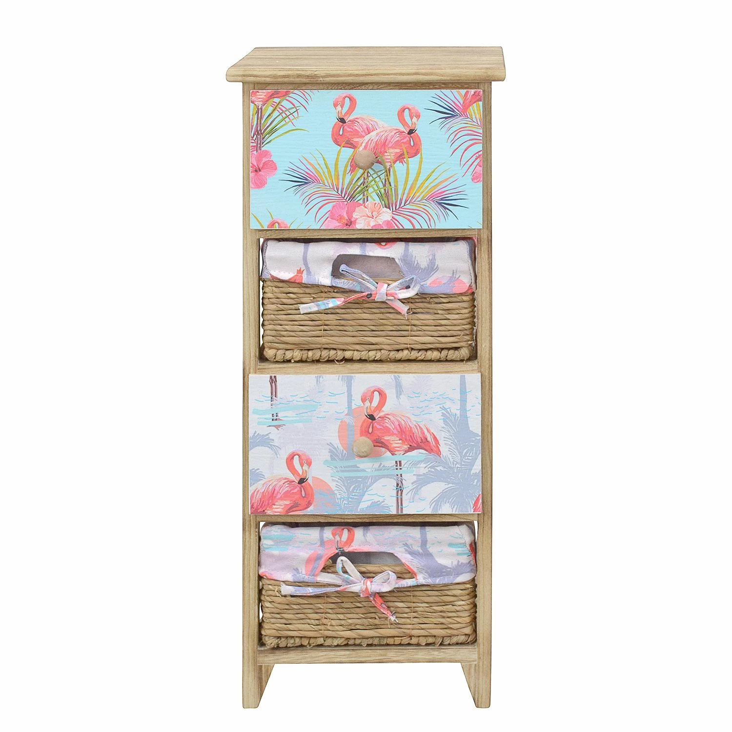 Ridgevalley Kommode Dabel - Paulownia teilmassiv - Braun / Mehrfarbig - Höhe: 74 cm 2 Ridgevalley Kommode Dabel - Paulownia teilmassiv - Braun / Mehrfarbig - Höhe: 74 cm – Bild 2