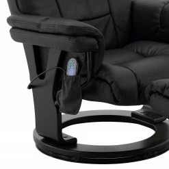 Fredriks Massagesessel Carapina - inkl. Hocker - Echtleder / Kunstleder - Schwarz -WOHNZIMMERMÖBEL Verkäufe 1000176592 191125 07411400036 DETAILS P000000001000176592