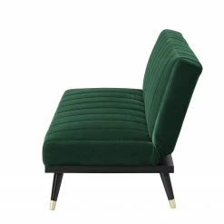 Jack & Alice Schlafsofa Lemming - Samt - Dunkelgrün -WOHNZIMMERMÖBEL Verkäufe 1000176644 200327 14101600006 DETAILS P000000001000176644