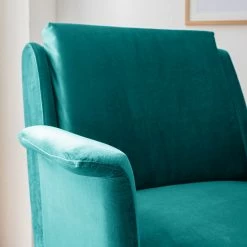 Mørteens Sessel Karnup - Samt - Petrol -WOHNZIMMERMÖBEL Verkäufe 1000176657 210401 16112800010 DETAILS P000000001000176657