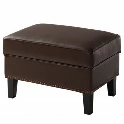 Maison Belfort Polsterhocker Migron - Kunstleder - Braun