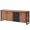 Ars manufacti Sideboard Manchester IV - Akazie massiv / Metall - Akazie / Anthrazit
