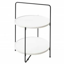 Mørteens Beistelltisch Luki - Matt Weiß / Schwarz -WOHNZIMMERMÖBEL Verkäufe 1000176753 191129 08181500063 DETAILS P000000001000176753