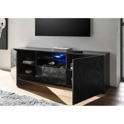 LC Spa TV-Lowboard Prisma - Hochglanz Anthrazit -WOHNZIMMERMÖBEL Verkäufe 1000177710 201029 08340400265 MOOD DETAILS P000000001000177710 mood