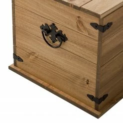 Maison Belfort Truhe Finca Rustica - Kiefer massiv - Kiefer Natur -WOHNZIMMERMÖBEL Verkäufe 1000178021 200212 13141100020 DETAILS P000000001000178021