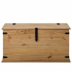 Maison Belfort Truhe Finca Rustica - Kiefer massiv - Kiefer Natur -WOHNZIMMERMÖBEL Verkäufe 1000178021 200212 13141200021 DETAILS P000000001000178021