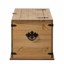 Maison Belfort Truhe Finca Rustica - Kiefer massiv - Kiefer Natur -WOHNZIMMERMÖBEL Verkäufe 1000178021 200212 13141200022 DETAILS P000000001000178021