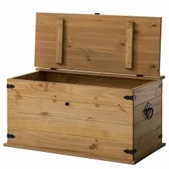 Maison Belfort Truhe Finca Rustica - Kiefer massiv - Kiefer Natur -WOHNZIMMERMÖBEL Verkäufe 1000178021 200212 13141200024 DETAILS P000000001000178021