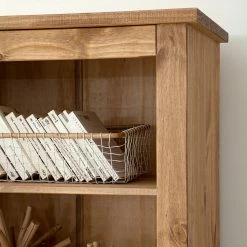 Maison Belfort Bücherregal Finca Rustica - Kiefer massiv - Kiefer Natur -WOHNZIMMERMÖBEL Verkäufe 1000178022 200511 14243500004 DETAILS P000000001000178022