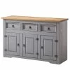 Maison Belfort Sideboard Finca Rustica - Kiefer massiv - Kiefer Grau