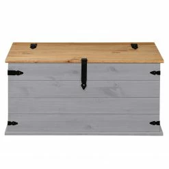 Maison Belfort Truhe Finca Rustica - Kiefer massiv - Kiefer Grau 10 Maison Belfort Truhe Finca Rustica - Kiefer massiv - Kiefer Grau -WOHNZIMMERMÖBEL Verkäufe 1000178039 200320 14544700020 DETAILS P000000001000178039