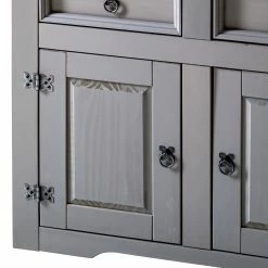 Maison Belfort Kommode Finca Rustica I - Kiefer massiv - Kiefer Grau -WOHNZIMMERMÖBEL Verkäufe 1000178041 200417 12541100019 DETAILS P000000001000178041