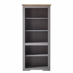 Maison Belfort Bücherregal Finca Rustica - Kiefer massiv - Kiefer Grau -WOHNZIMMERMÖBEL Verkäufe 1000178042 200417 12541400022 DETAILS P000000001000178042