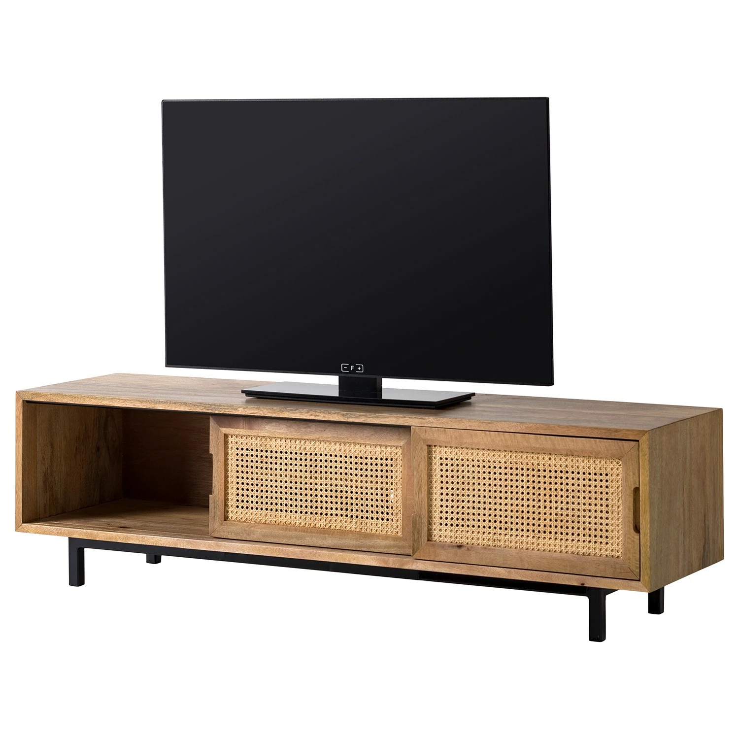 Ars manufacti TV-Lowboard Vina - Mango massiv / Wiener Geflecht - Mango / Schwarz 8 Ars manufacti TV-Lowboard Vina - Mango massiv / Wiener Geflecht - Mango / Schwarz – Bild 8