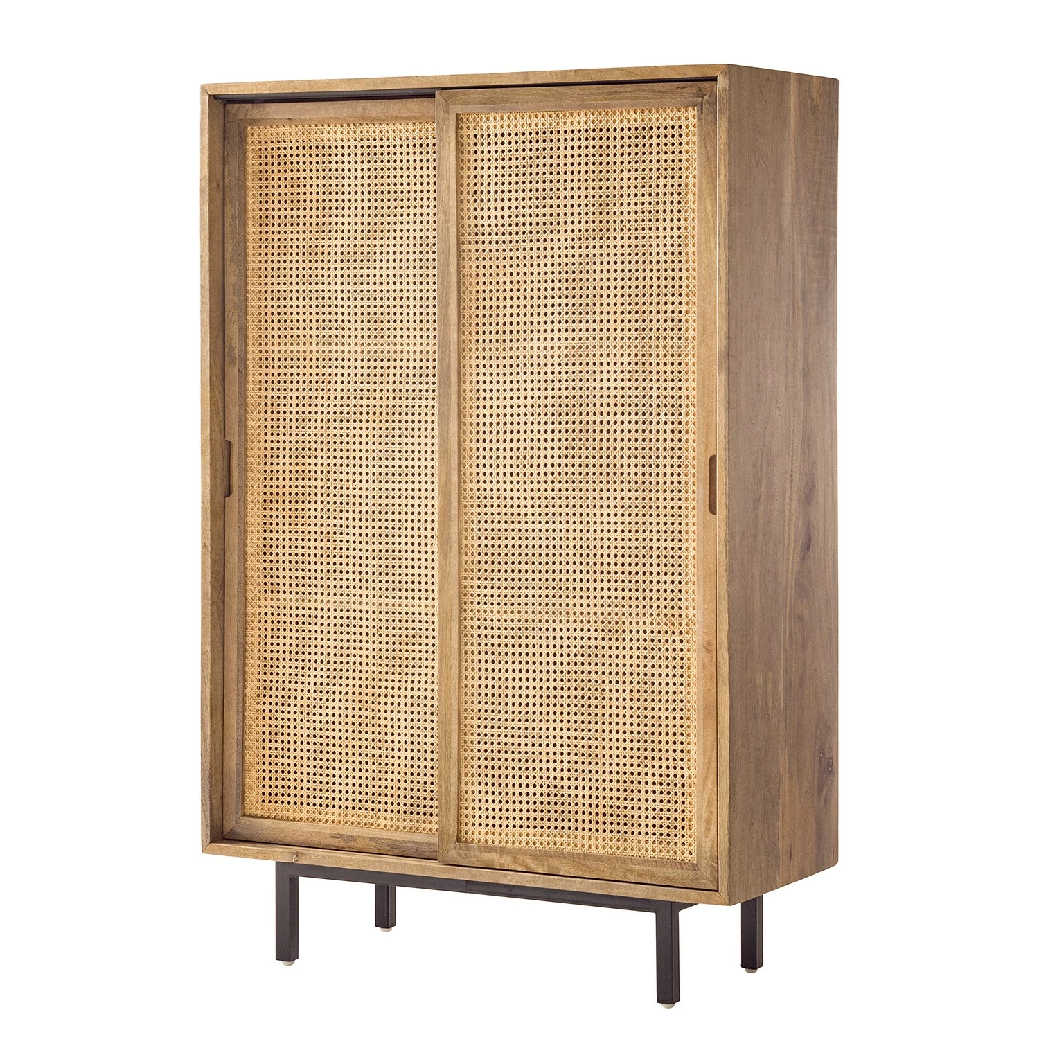 Ars manufacti Highboard Vina - Mango massiv / Wiener Geflecht - Mango / Schwarz 1 Ars manufacti Highboard Vina - Mango massiv / Wiener Geflecht - Mango / Schwarz