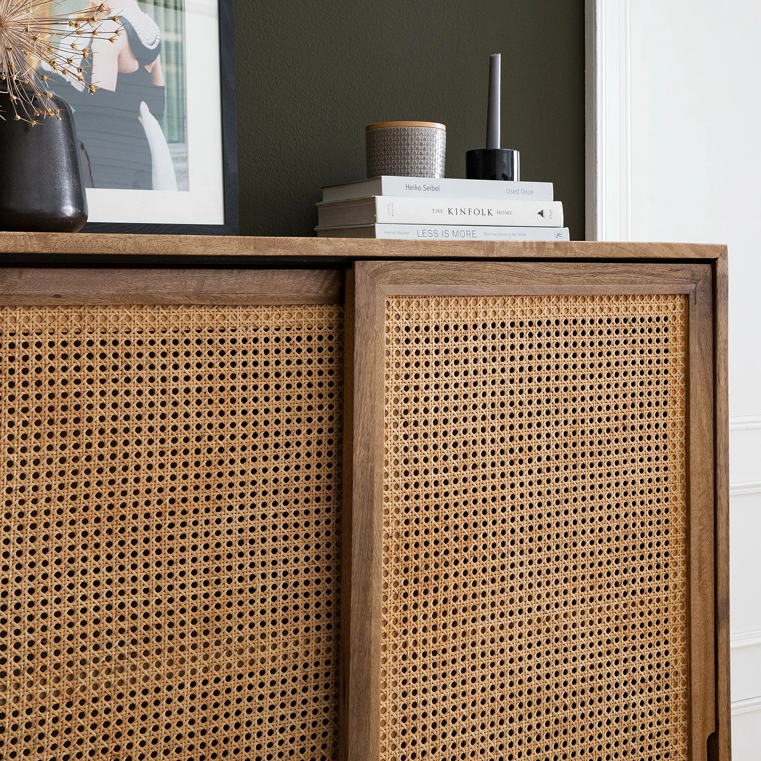 Ars manufacti Highboard Vina - Mango massiv / Wiener Geflecht - Mango / Schwarz 12 Ars manufacti Highboard Vina - Mango massiv / Wiener Geflecht - Mango / Schwarz – Bild 12