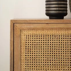 Ars manufacti Sideboard Vina I - Mango massiv / Wiener Geflecht - Mango / Schwarz -WOHNZIMMERMÖBEL Verkäufe 1000178078 200317 14181600004 DETAILS P000000001000178078