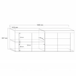 LC Spa Sideboard Easy III - Hochglanz Weiß 14 LC Spa Sideboard Easy III - Hochglanz Weiß -WOHNZIMMERMÖBEL Verkäufe 1000178262 190807 07483700007 SKETCH DETAILS P000000001000178262 sketch