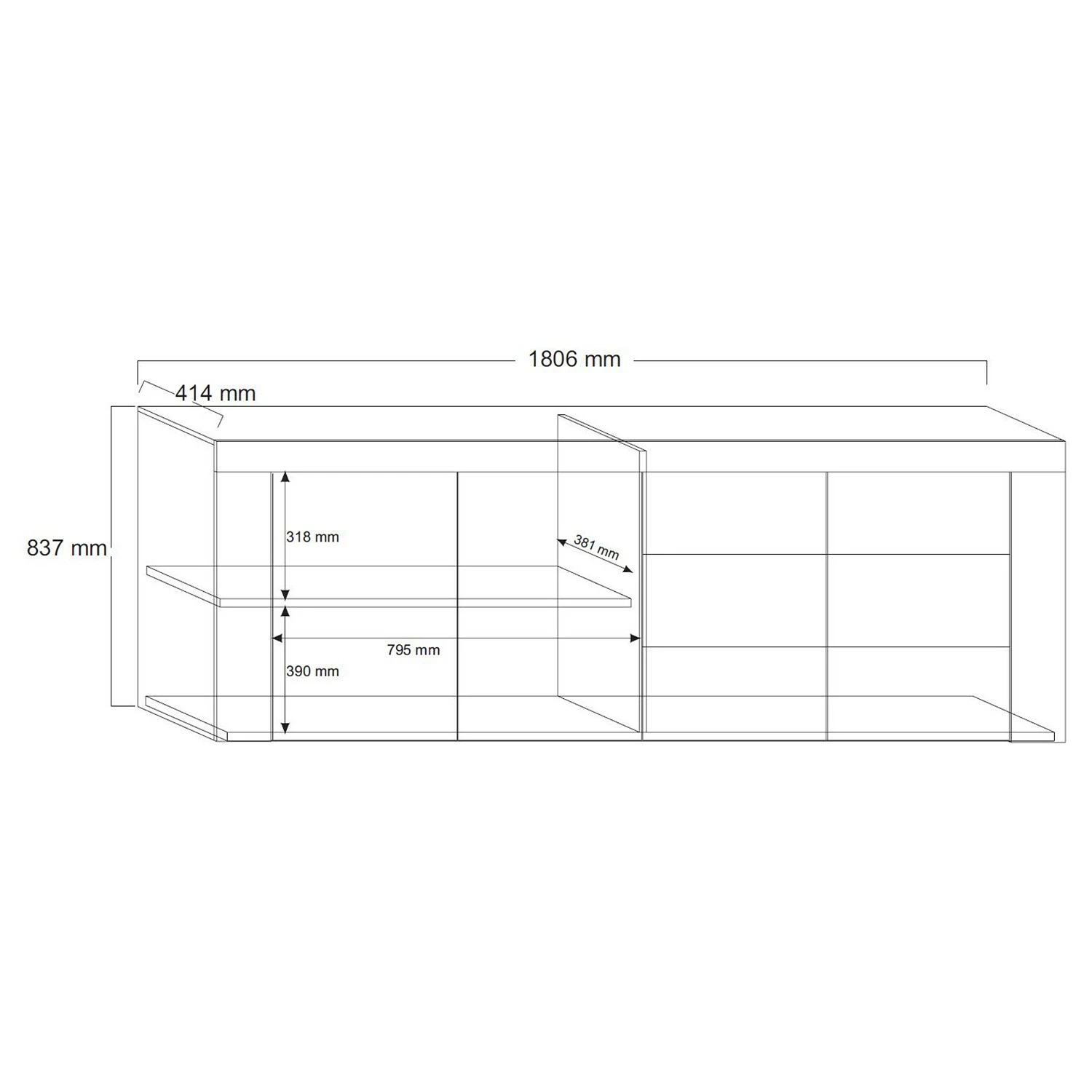 LC Spa Sideboard Easy III - Hochglanz Weiß 7 LC Spa Sideboard Easy III - Hochglanz Weiß – Bild 7