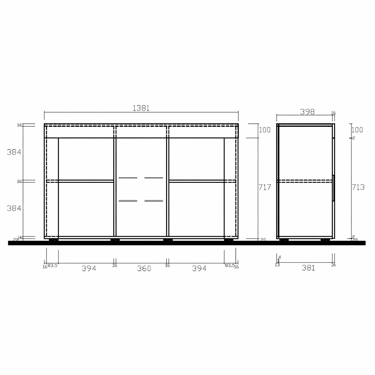 LC Spa Sideboard Easy II - Hochglanz Weiß 5 LC Spa Sideboard Easy II - Hochglanz Weiß – Bild 5