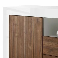 LC Spa Sideboard Urbino I - Nussbaum Dekor / Weiß -WOHNZIMMERMÖBEL Verkäufe 1000178439 201029 08564200614 DETAILS P000000001000178439