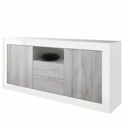 LC Spa Sideboard Urbino I - Hellgrau / Weiß