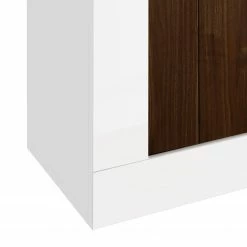 LC Spa TV-Lowboard Urbino - Hochglanz Weiß - Nussbaum Dekor / Weiß -WOHNZIMMERMÖBEL Verkäufe 1000178443 201029 08590200647 DETAILS P000000001000178443