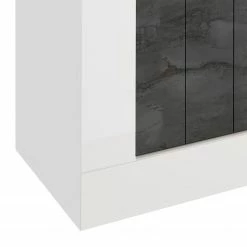 LC Spa TV-Lowboard Urbino - Hochglanz Weiß - Dunkelgrau / Weiß -WOHNZIMMERMÖBEL Verkäufe 1000178445 201029 09001500665 DETAILS P000000001000178445