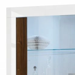 LC Spa Vitrinenschrank Urbino - Nussbaum Dekor / Weiß -WOHNZIMMERMÖBEL Verkäufe 1000178447 201029 09012300683 DETAILS P000000001000178447