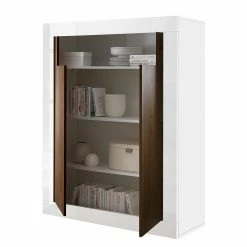 LC Spa Highboard Urbino - Nussbaum Dekor / Weiß -WOHNZIMMERMÖBEL Verkäufe 1000178450 201029 09031000714 DETAILS P000000001000178450