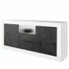 LC Spa Sideboard Urbino I - Dunkelgrau / Weiß
