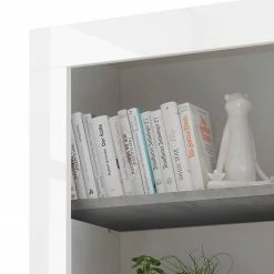 LC Spa Regal Urbino - Beton Dekor / Weiß -WOHNZIMMERMÖBEL Verkäufe 1000178459 201029 09075500792 DETAILS P000000001000178459