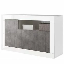 LC Spa Sideboard Urbino II - Beton Dekor / Weiß