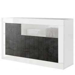 LC Spa Sideboard Urbino II - Dunkelgrau / Weiß