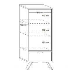 LC Spa Standvitrine Palma - Pero Dekor -WOHNZIMMERMÖBEL Verkäufe 1000178598 190703 13284600008 SKETCH GALLERYIMAGES P000000001000178598 sketch
