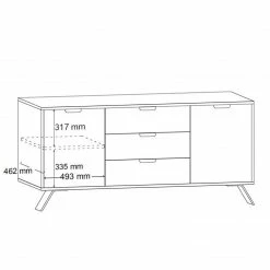 LC Spa Sideboard Palma I - Pero Dekor -WOHNZIMMERMÖBEL Verkäufe 1000178602 190703 13284700013 SKETCH GALLERYIMAGES P000000001000178602 sketch