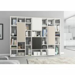 Loftscape Bücherregal Emporior VI - Cremeweiß