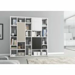 Loftscape Bücherregal Emporior III - Hochglanz Weiß