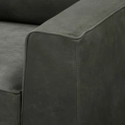 Jack & Alice Sofa Sanchez I (2-Sitzer) - Samt - Echtleder Kena: Anthrazit -WOHNZIMMERMÖBEL Verkäufe 1000179244 190813 17580000226 DETAILS P000000001000179244