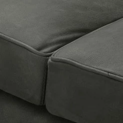 Jack & Alice Sofa Sanchez I (2-Sitzer) - Samt - Echtleder Kena: Anthrazit -WOHNZIMMERMÖBEL Verkäufe 1000179244 190813 17580000227 DETAILS P000000001000179244