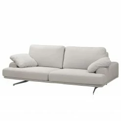 Fredriks Sofa Hendra II (3-Sitzer) - Webstoff - Webstoff Delea: Hellgrau