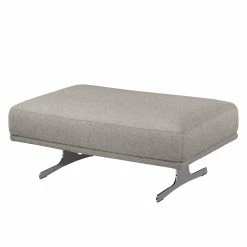 Fredriks Polsterhocker Lurrip II - Webstoff - Webstoff Delea: Grau