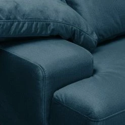Fredriks Sofa Lurrip II (3-Sitzer) - Webstoff - Samt Onoli: Marineblau -WOHNZIMMERMÖBEL Verkäufe 1000179314 190813 17584100862 DETAILS P000000001000179314