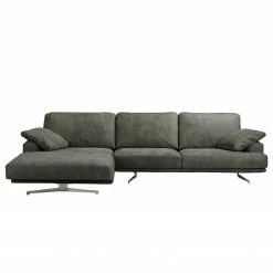 Ars manufacti Ecksofa Hendra I - Echtleder - Anthrazit - Longchair davorstehend links -WOHNZIMMERMÖBEL Verkäufe 1000179346 190813 17590001129 DETAILS P000000001000179346