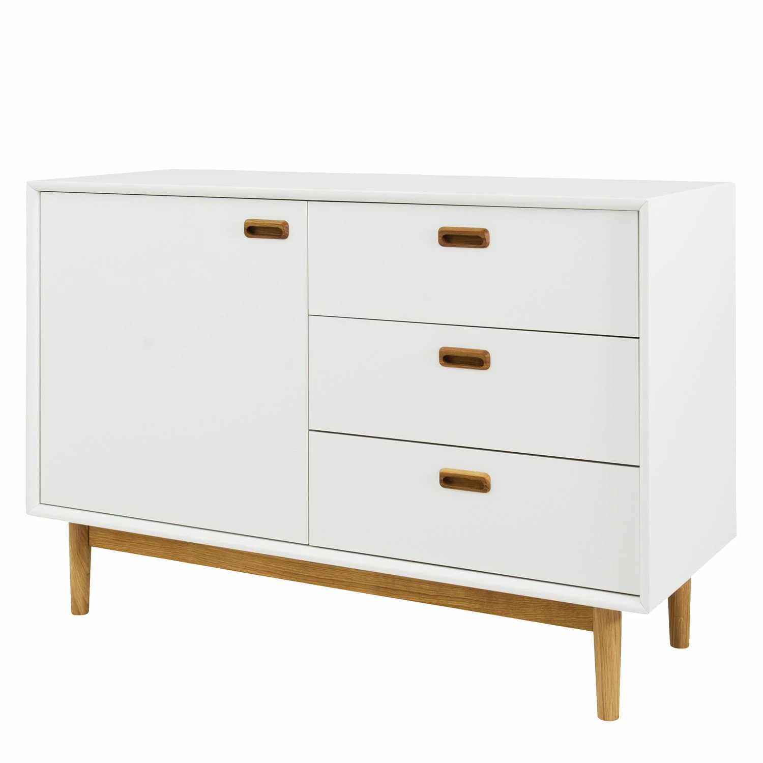 Tenzo Sideboard Svea I - Weiß / Eiche Dekor 1 Tenzo Sideboard Svea I - Weiß / Eiche Dekor