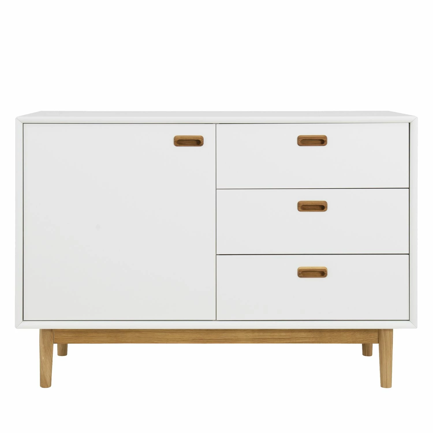 Tenzo Sideboard Svea I - Weiß / Eiche Dekor 3 Tenzo Sideboard Svea I - Weiß / Eiche Dekor – Bild 3