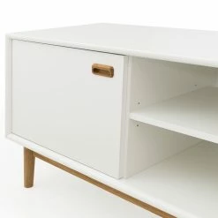 Tenzo Lowboard Svea I - Weiß / Eiche Dekor -WOHNZIMMERMÖBEL Verkäufe 1000179427 190724 06293400217 DETAILS P000000001000179427