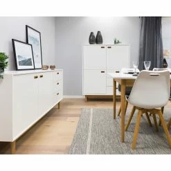 Tenzo Highboard Svea - Weiß / Eiche Dekor 11 Tenzo Highboard Svea - Weiß / Eiche Dekor -WOHNZIMMERMÖBEL Verkäufe 1000179428 190724 06293500222 MOOD DETAILS P000000001000179428 mood